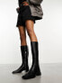 RAID Elixir knee boots with square toe in black