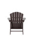 Фото #29 товара Adirondack Chair with Footrest Ottoman Set (Set of 2)