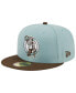 Фото #3 товара Men's New Era Light Blue, Brown Boston Celtics Two-Tone 59FIFTY Fitted Hat