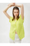 Фото #9 товара Рубашка женская Koton с коротким рукавом и пуговицами