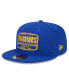 Men's Royal Golden State Warriors 2024 NBA All-Star Game Rally Drive Finish Line Patch 9FIFTY Snapback Hat