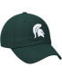 Фото #3 товара Men's Green Michigan State Spartans Primary Logo Staple Adjustable Hat