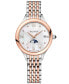 Women's Swiss Balmain de Balmain Moonphase Diamond Accent Two-Tone Stainless Steel Bracelet Watch 31mm