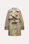 WATER-REPELLENT BELTED TRENCH COAT ZW COLLECTION