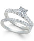 ფოტო #1 პროდუქტის Diamond Princess Bridal Set (1 ct. t.w.) in 14k White Gold