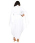 ფოტო #2 პროდუქტის Plus Size Tina Tulip Hem Cape Sleeve Pocket Dress