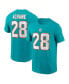 Фото #1 товара Men's De’Von Achane Aqua Miami Dolphins Player Name and Number T-shirt