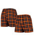Фото #1 товара Men's Black, Orange San Francisco Giants Ledger Flannel Boxers
