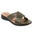 Фото #2 товара Softwalk Tillman 5.0 S2321-341 Womens Green Wide Slides Sandals Shoes 7