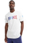 Фото #2 товара Le Coq Sportif – Equipe De France Paris 2024 Olympics – T-Shirt in Marshmallow mit Rückenprint