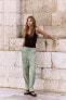 Flowing cropped trousers