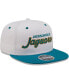 Men's White, Teal Distressed Jacksonville Jaguars Sparky Original 9FIFTY Snapback Hat