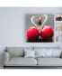 Фото #3 товара Roderick Stevens Cherry Heart Canvas Art - 15.5" x 21"