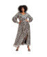 ფოტო #1 პროდუქტის Plus Size June + Vie Evyre Side Slit Sequin Dress