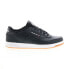 Фото #1 товара Reebok Club Memt Mens Black Leather Lace Up Lifestyle Sneakers Shoes