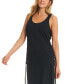 Фото #4 товара Women's Cotton Open-Side Cover-Up Dress