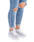 ფოტო #3 პროდუქტის Women's Lace-Up Sneakers Grey