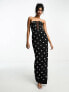 Фото #7 товара ASOS DESIGN bandeau embellished midaxi dress in black