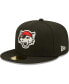 Фото #2 товара Men's Black Erie SeaWolves Authentic Collection Team Home 59FIFTY Fitted Hat