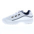 Фото #5 товара Fila Hometown 1CM00408-125 Mens White Leather Lifestyle Sneakers Shoes 9.5