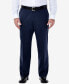 Men's Big & Tall Premium No Iron Khaki Classic Fit Flat Front Hidden Expandable Waistband Pants