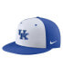 Фото #2 товара Men's White Kentucky Wildcats Aero True Baseball Performance Fitted Hat