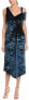 Фото #2 товара YIGAL AZROUEL 251324 Women's Crushed Velvet Jersey Dress Teal Blue Size 8