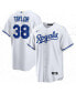 ფოტო #1 პროდუქტის Men's Josh Taylor White Kansas City Royals Home Replica Player Jersey