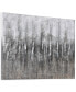 Gray Frequency Textured Metallic Hand Painted Wall Art by Martin Edwards, 30" x 40" x 1.5"