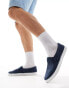 Фото #1 товара Truffle Collection canvas slip on trainers in navy