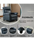 Фото #2 товара Wide Genuine Leather Manual Ergonomic Recliner(Leather material)