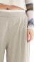 ASOS DESIGN Curve wide leg trouser with boxer waist in grey grau, EU 56 - фото #2