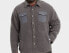 Фото #2 товара Men's Big & Tall Sherpa Shirt Jacket - Goodfellow & Co Gray 5XLT