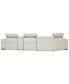 Фото #34 товара Jenneth 4Pc Leather Cuddler Sectional with 2 Power Recliners, Created for Macy's