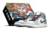 Фото #2 товара 【定制球鞋】 Jordan Air Jordan 1 Mid CNY 龙纹 泼墨 特殊礼盒 中帮 复古篮球鞋 男款 蓝白 / Кроссовки Jordan Air Jordan 554724-135
