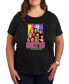 Фото #1 товара Air Waves Trendy Plus Size 90210 Graphic T-shirt