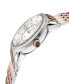 ფოტო #2 პროდუქტის Women's Marsala Swiss Quartz Two-Tone Stainless Steel Bracelet Watch 37mm