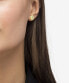 Charming bronze earrings with crystals 1580382