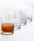 Фото #2 товара Cambron Optic Double Old-Fashioned Glasses, Set of 4