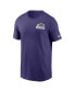 Men's Purple Baltimore Ravens Blitz Essential T-shirt