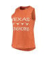 ფოტო #4 პროდუქტის Women's Texas Orange, Charcoal Texas Longhorns Team Tank Top and Pants Sleep Set