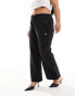 Фото #10 товара Calvin Klein Jeans Plus monogram logo straight leg joggers in black