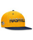 Фото #1 товара Men's Navy, Gold Nashville Predators Authentic Pro Rink Two-Tone Snapback Hat
