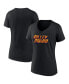 Фото #4 товара Women's Black Phoenix Suns Hometown Collection Valley Proud V-Neck T-shirt