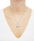 ფოტო #2 პროდუქტის Mom Painted Heart Locket 18" Pendant Necklace in Sterling Silver