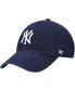 ფოტო #2 პროდუქტის Boys Navy New York Yankees Team Logo Clean Up Adjustable Hat