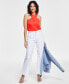Фото #1 товара Women's High-Rise Tab-Waist Kick Flare Jeans, Created for Macy's
