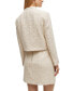 Фото #2 товара Women's Tweed Collarless Regular-Fit Jacket