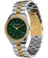 Women's Bejeweled Two-Tone Stainless Steel Watch 34mm