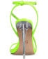 Фото #10 товара Women's Zayn Lucite Heel Asymmetrical Strap Dress Sandals